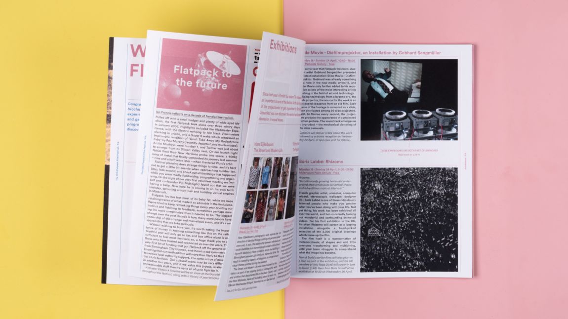 Flatpack電影節品牌形象設計案例