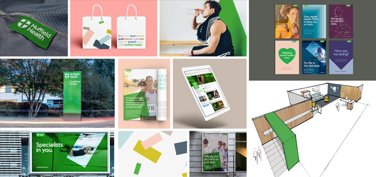 醫療保健和健身連鎖品牌,整套專業vi設計分析