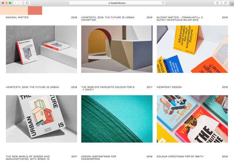 FranklinTill用顏色條塑造全新品牌形象設計,簡約大氣