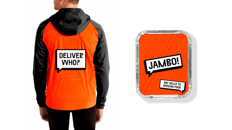 倫敦Jambo餐飲外賣初創(chuàng)企業(yè)“對話式”品牌形象塑造，logo設(shè)計(jì)