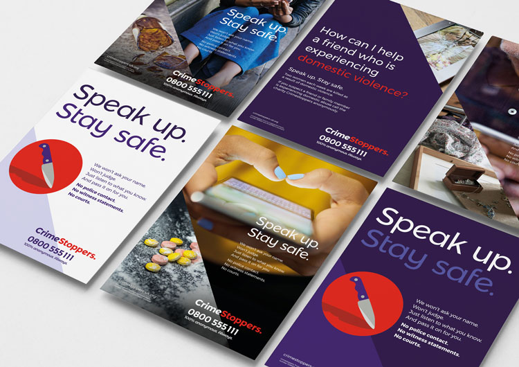 阻止犯罪慈善機構視覺形象設計，暢所欲言，保證安全