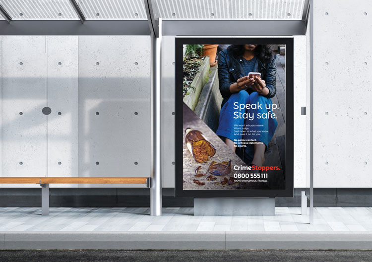 阻止犯罪慈善機構視覺形象設計，暢所欲言，保證安全