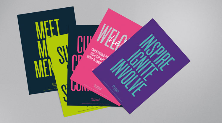 倫敦慈善機構HOSB品牌形象設計,突出對比和不協(xié)調