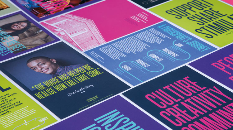 倫敦慈善機構HOSB品牌形象設計,突出對比和不協(xié)調