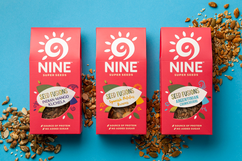 9Nine零食品牌logo設計，食品包裝設計
