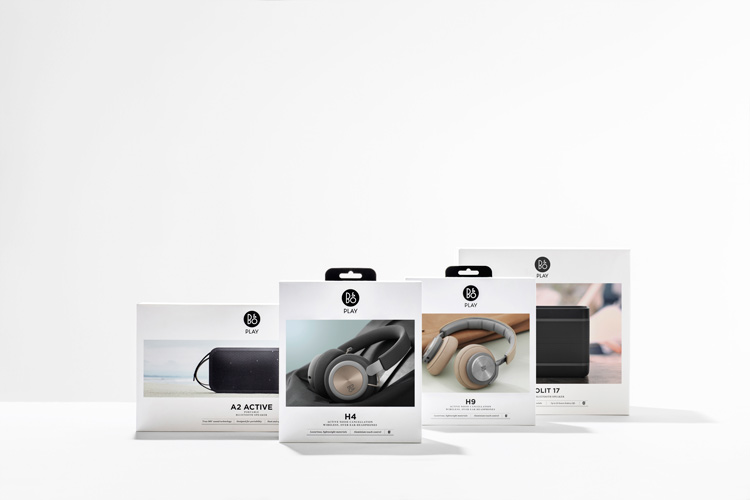 B&OPlay音樂產品品牌logo設計， 包裝設計