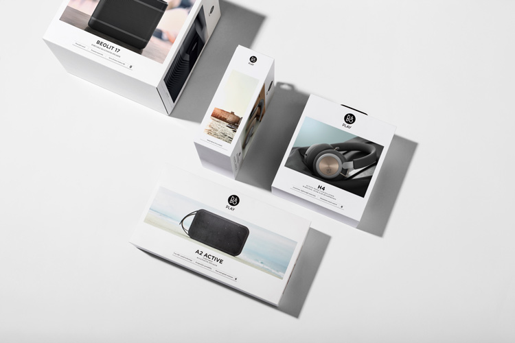 B&OPlay音樂產品品牌logo設計， 包裝設計