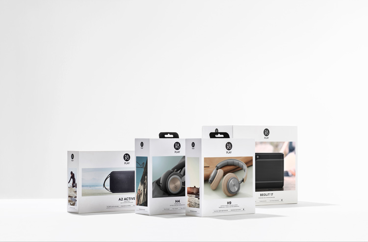 B&OPlay音樂產品品牌logo設計， 包裝設計