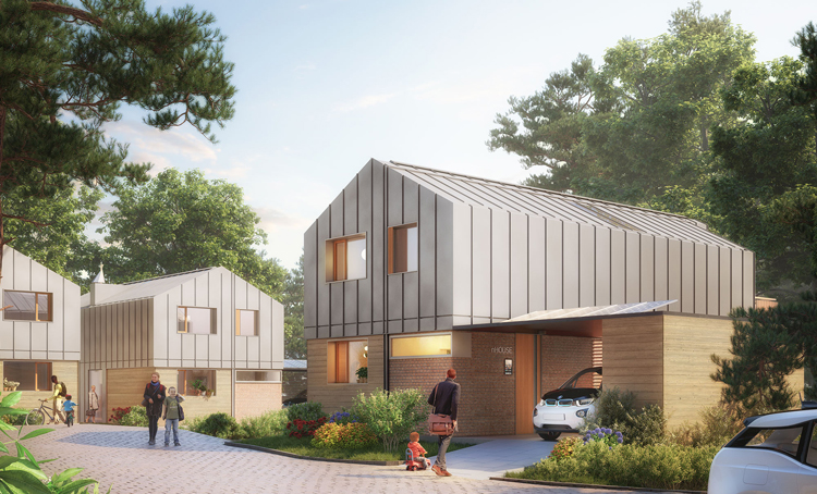 nHouse模塊化住宅的房屋建筑公司logo設(shè)計(jì), vi設(shè)計(jì)