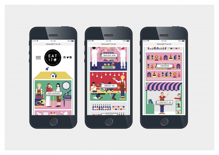 17號(hào)餐廳插畫形象設(shè)計(jì)