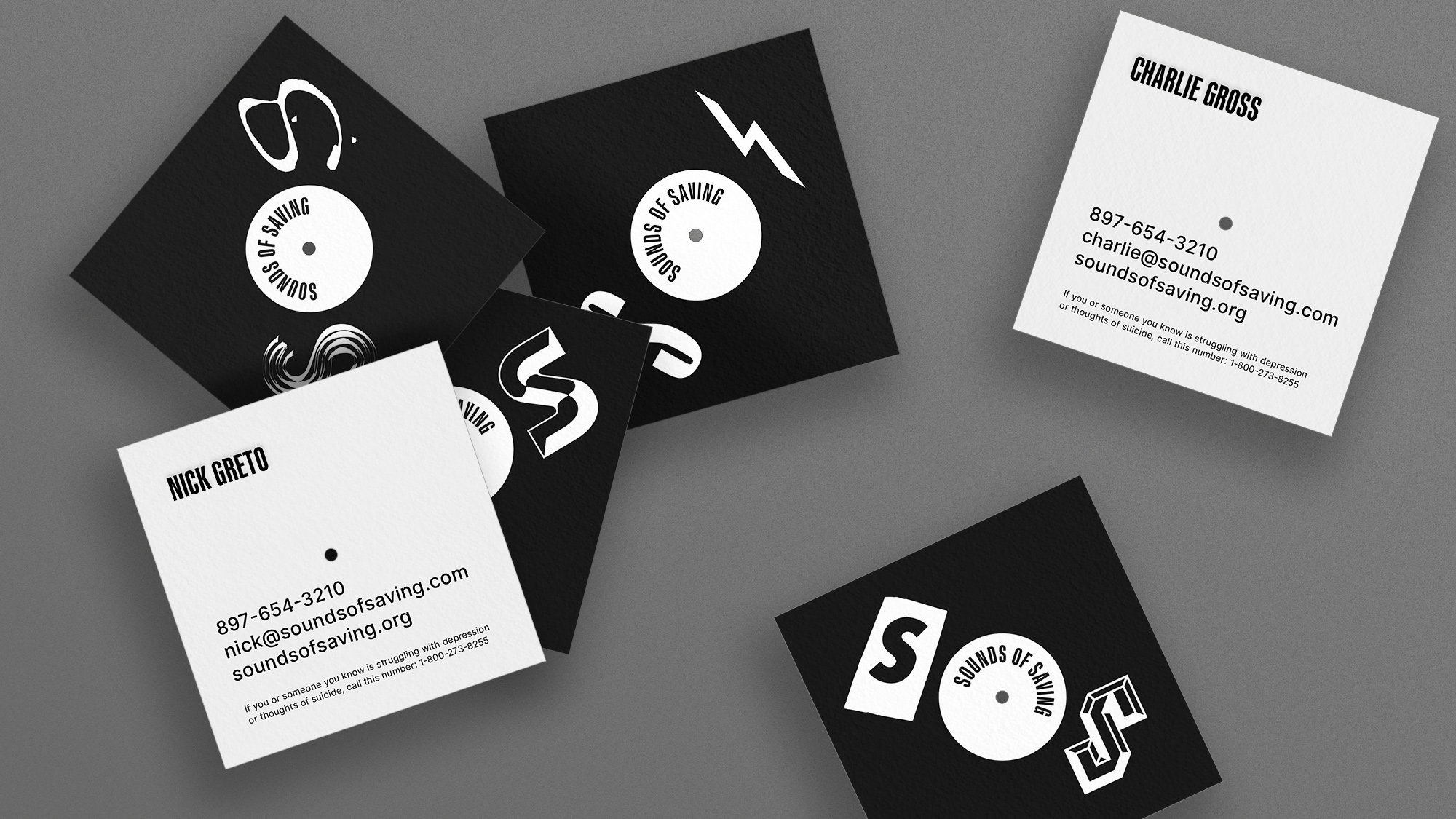 拯救之聲品牌塑造vi設計，名片設計