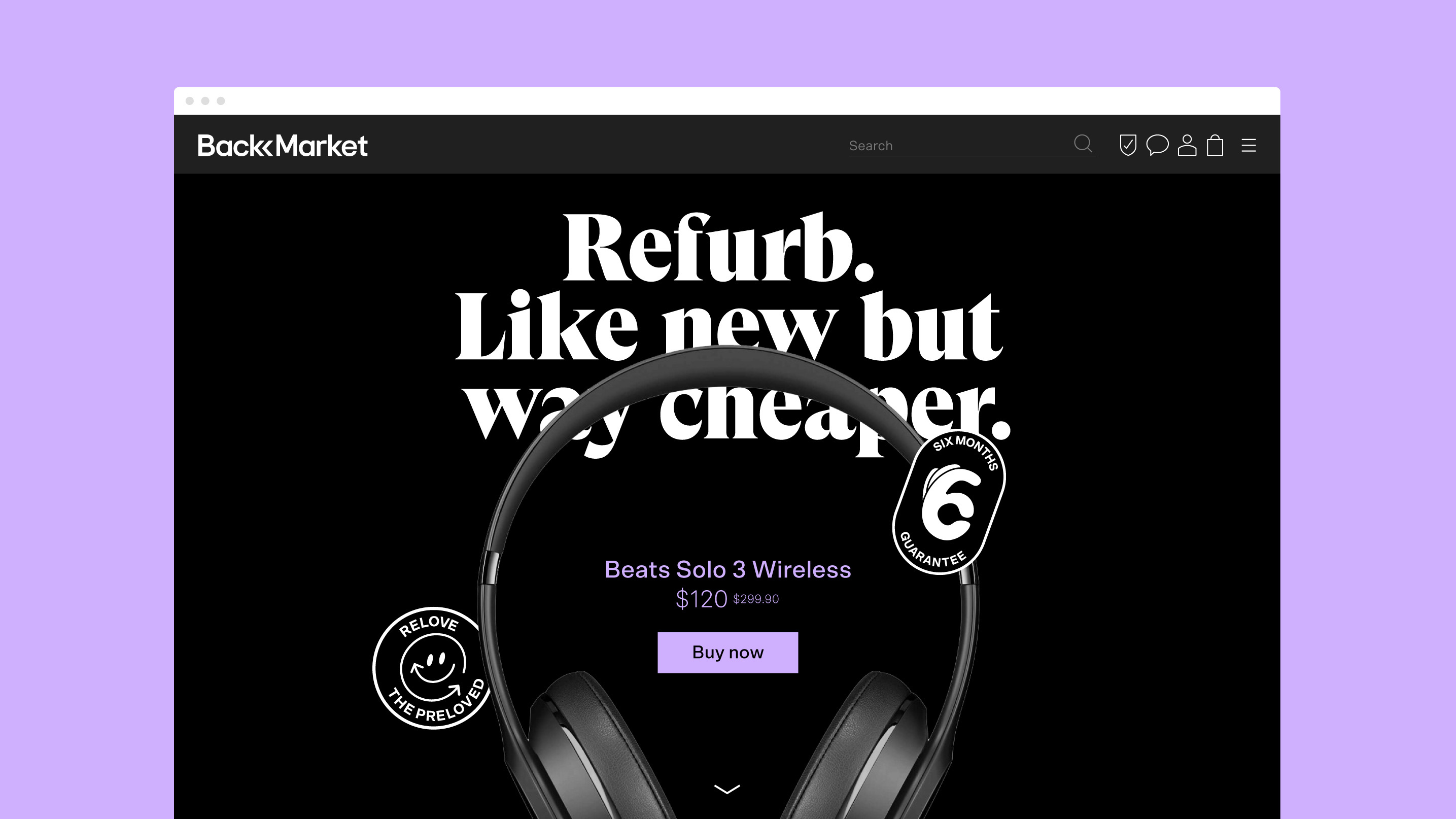 Back Market電子設備翻新服務商公司vi設計，網站設計